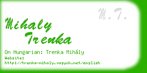 mihaly trenka business card